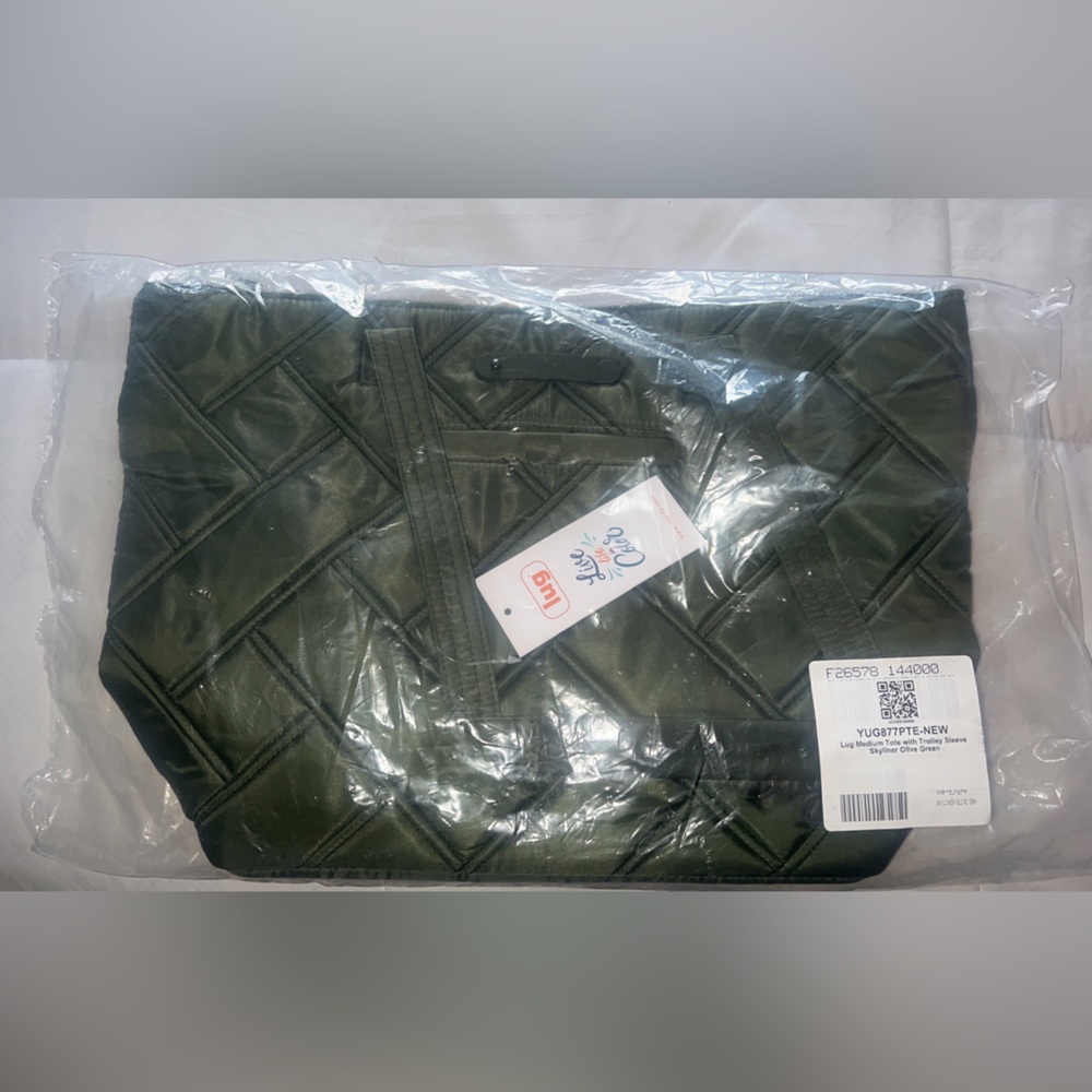 Lug Medium Tote with Trolley Sleeve Skyliner Olive Green